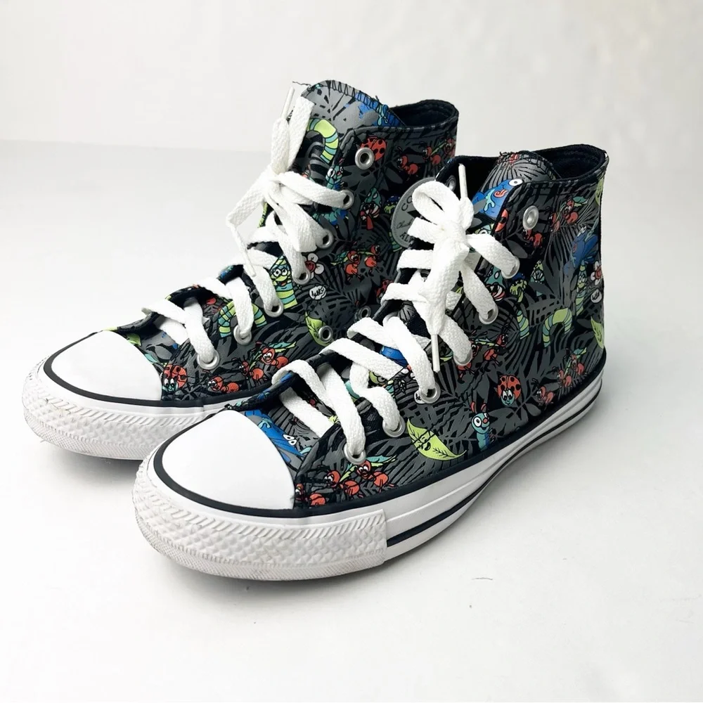Converse All Stars Chuck Taylor High Top Plants Bugs Size 4